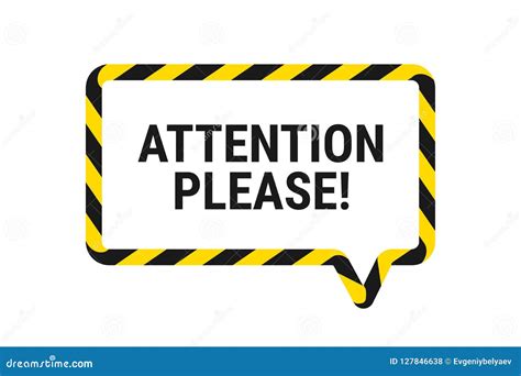 Attention Please. Important Announcement. Pay Attention. Vector Illustration Stock Vector ...