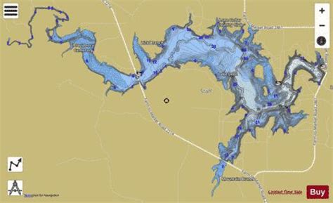 Leon Reservoir Fishing Map | Nautical Charts App