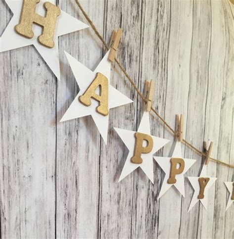 Happy Birthday Banner // Happy Birthday Banner with Stars // | Etsy | Birthday banner, Happy ...