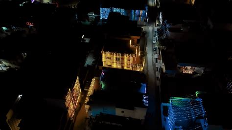 Aerial View Of Decoration Lights On Diwali Stock Footage SBV-348696398 ...