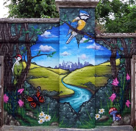 Community Graffiti Art Murals in 2023 | Mural painting, Garden wall art, Trendy wall art