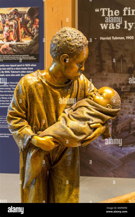 Display of Harriet Tubman as a baby with her mother, the Harriet Tubman ...