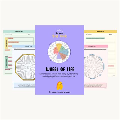 Wheel of Life Life Balance Wheel Coaching Worksheets - Etsy