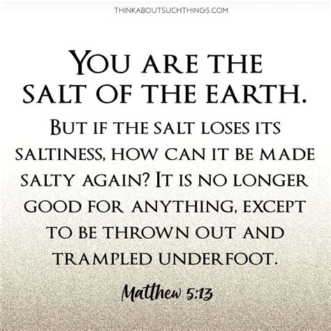 Salt Of The Earth: The Bible's Meaning To Being A Salty Christian | Think About Such Things