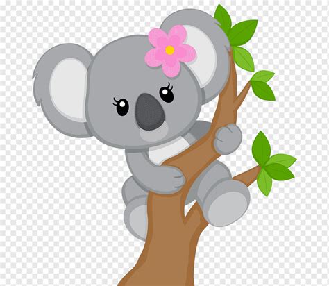 Koala de dibujos animados, encantador, dibujos animados, animal png ...