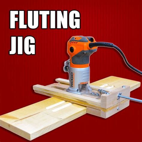 How to make a mini router jig for making flutes on wood. #WoodworkJoiningMethods | Router jig ...