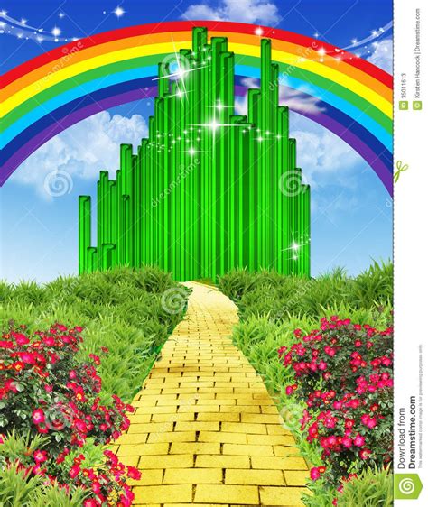 Rainbow over the yellow brick road | Wizard of oz pictures, Wizard of oz decor, Yellow brick road