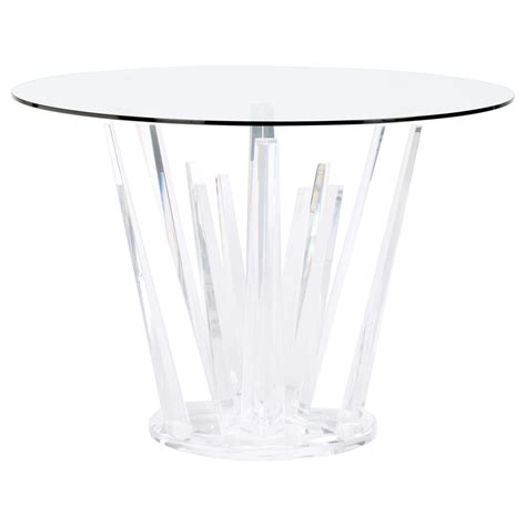 Geode-Inspired Clear Acrylic Console Table - Luxury Decor - Furniture