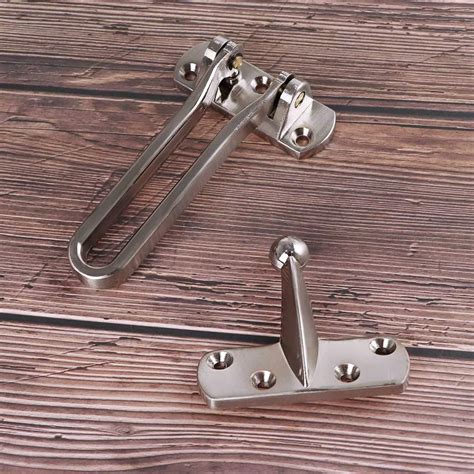 Metal Front Door Security Safety Home Hasp Lock Strong Durable Home Chain Lock Guard Catch Door ...