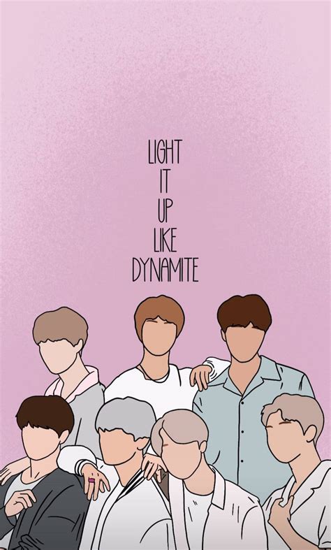 Download Purple Minimalist Aesthetic BTS Dynamite Wallpaper ...