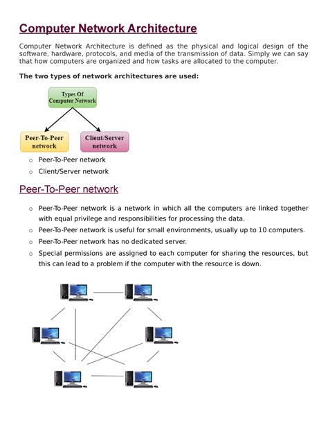 Computer Network Architecture - Computer Network Architecture Computer ...