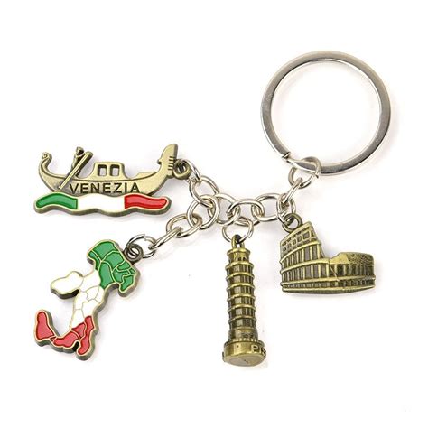 Souvenir Dangling Keychain Custom Logo Metal Diy Key Chains - Metal Keychain