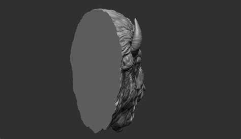 ArtStation - Bison head for pendant | Resources