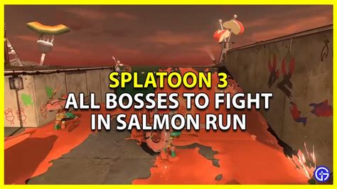 All Bosses Salmonids In Salmon Run In Splatoon 3