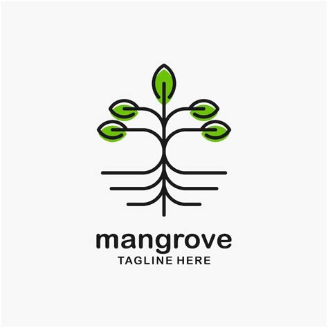 Premium Vector | Mangrove tree logo design