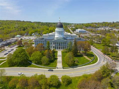 Maine State House, Augusta, Maine, USA Stock Image - Image of city ...