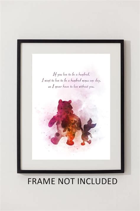 Winnie the Pooh and Piglet Quote ART PRINT Gift Wall Art - Etsy