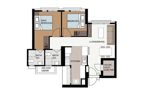 Types of 3-Room BTO Flat Layouts: Which Ones Are Unique? | Qanvast