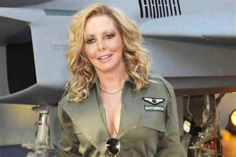 Qualified pilot Carol Vorderman wears full flying gear to Top Gun ...