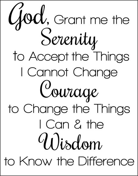 Free Printable Serenity Prayer - Free Printable