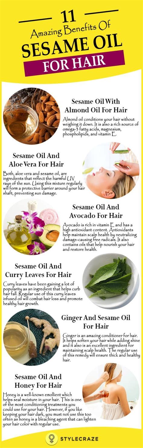 Sesame Oil For Hair: Hair Growth And Other Uses | Hair oil, Coconut oil hair, How to grow ...