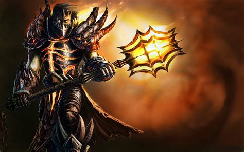 Desktop Wallpapers WoW armour Mage Staff Warriors Deathwing Approach