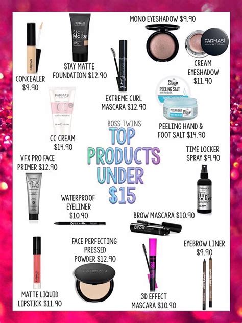 Look at all of these amazing products under $15. #farmasi #affordable #makeup #beauty #skincare ...