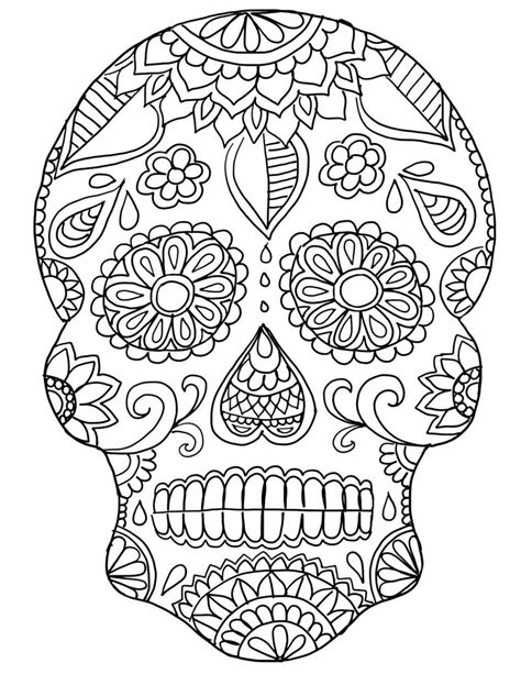 Day Of The Dead Skull Template Printable Free If So, Check Out Our ...