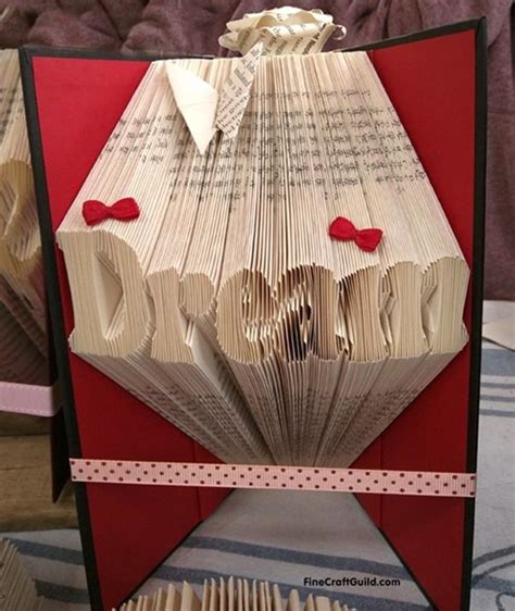 How to Fold Book Pages into Letters – Recycled Book Art Ideas | Book ...