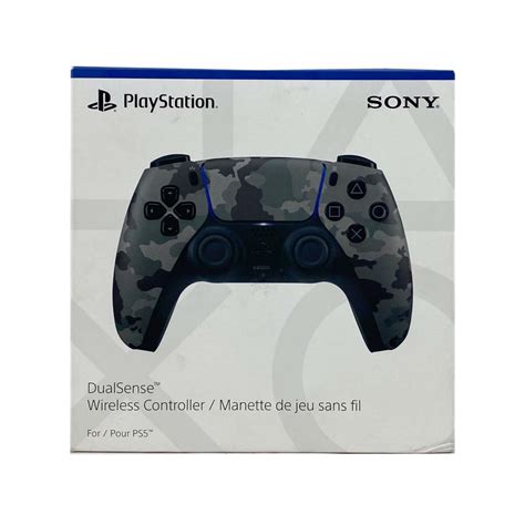 Sony PlayStation 5 Dual Sense Wireless Controller / Black & Grey Camo ...