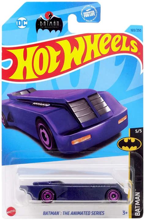 Hot Wheels DC BatmanThe Animated Series Batmobile Diecast Car 55 Purple ...