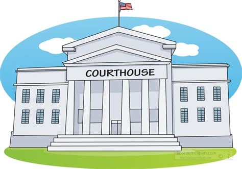 Law and Legal Clipart-exterior courthouse