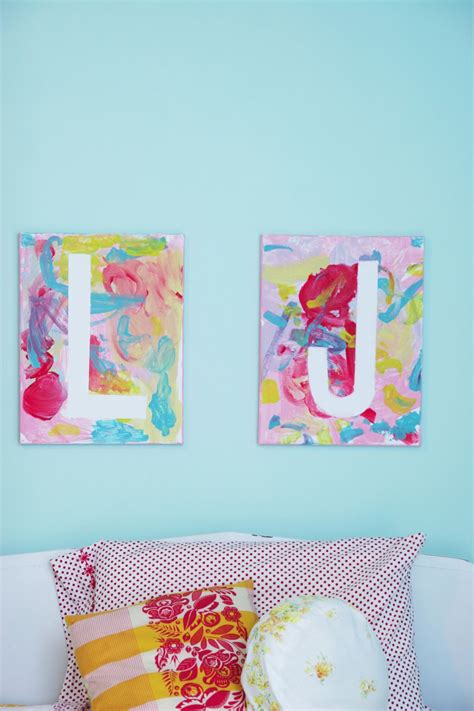 Canvas Letter Art | 9 Cool Ways Kids Can Turn a Blank Canvas Into Art ...