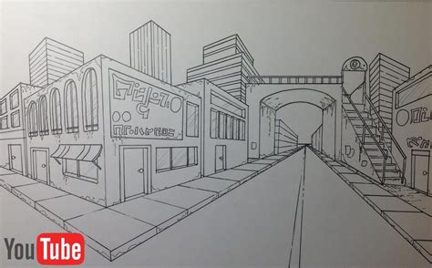 Perspective Drawing Cityscape