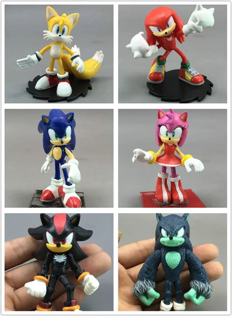 Original Garage Kit Classic Toy Sonic The Hedgehog Shadow Knuckles Action Figure With Base ...