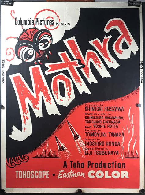 MOTHRA Original Toho Vintage Movie Poster - Original Vintage Movie Posters