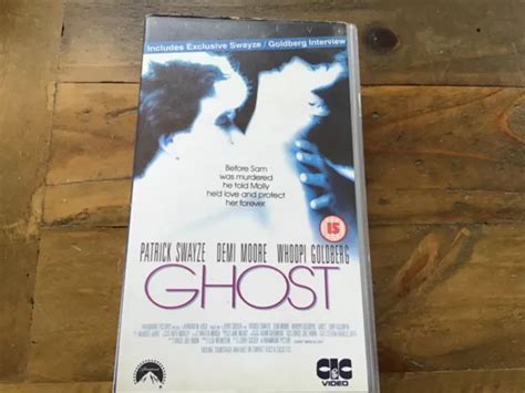 GHOST - VHS Video Cassette Tape Film - Patrick Swayze Romantic Thriller ...