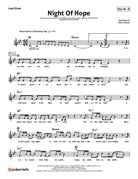 Night Of Hope Sheet Music PDF (Phillips Craig & Dean) - PraiseCharts