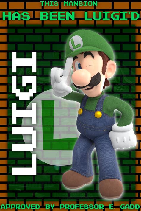 3D Render: Luigi Poster Recreation by MegaMario2001 on DeviantArt