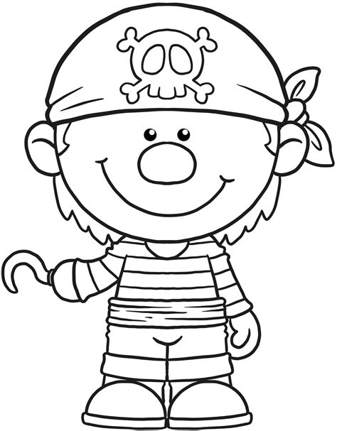 dessin animé pirate enfants coloriage clipart 10329505 PNG