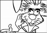 Alice In The Wonderland Crazy Bunny Coloring Page  Wecoloringpagecom sketch template