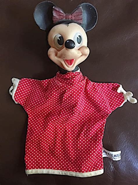 Minnie Mouse Hand Puppet W.D.P. 631 Cotton & Vinyl by - Etsy