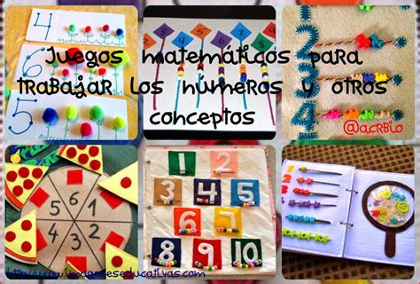 Juegos matemáticos para trabajar los números y otros conceptos lógico ...