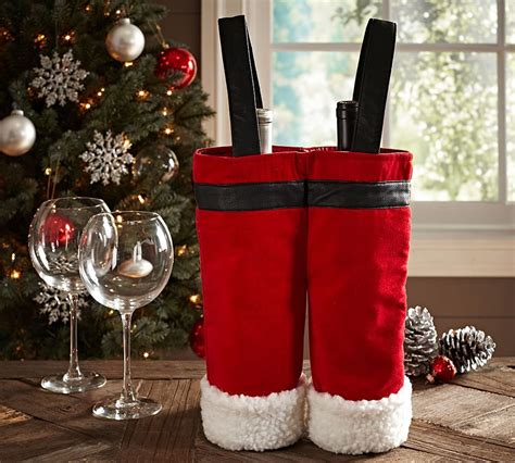 Santa Claus Pants Wine Bag | Wine bag, Holiday decor christmas, Entertaining decor