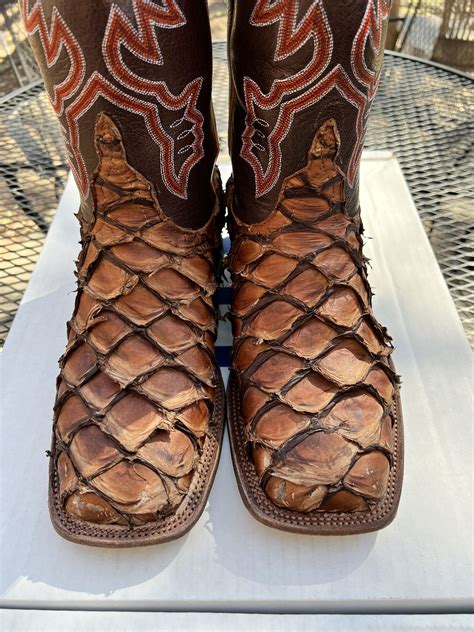 Anderson Bean Exclusive Tan Pirarucu Cowboy Boots for Sale in San ...