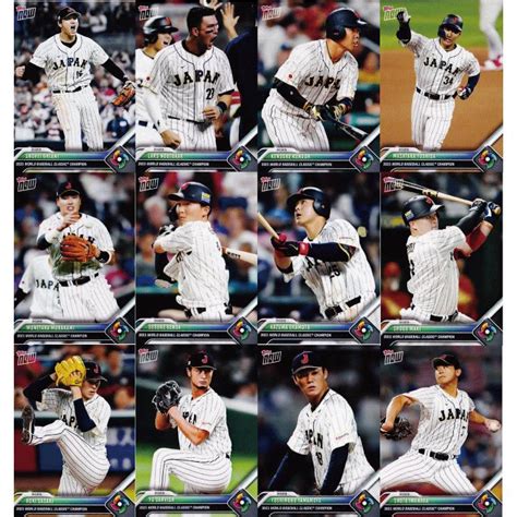 【WBC Champions Card Set 全12種/野球日本代表・侍ジャパン】2023 WBC World Baseball Classic TOPPS NOW (PR:4747 ...