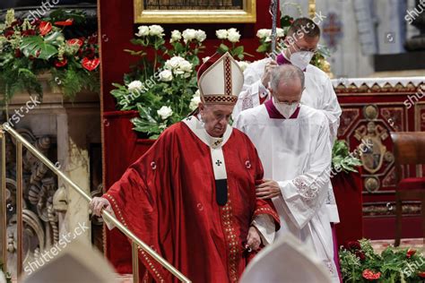 Pope Francis Leads Holy Mass On Editorial Stock Photo - Stock Image ...