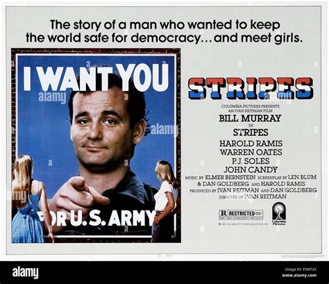 STRIPES, Bill Murray on poster art, 1981, ©Columbia Pictures/courtesy ...