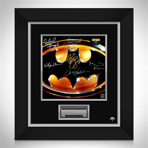 Batman 1989 - Soundtrack Album LP Cover Limited Signature Edition Stud - RARE-T