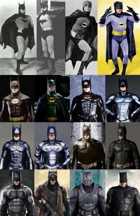 Arriba 60+ imagen batman suit comparison - Abzlocal.mx